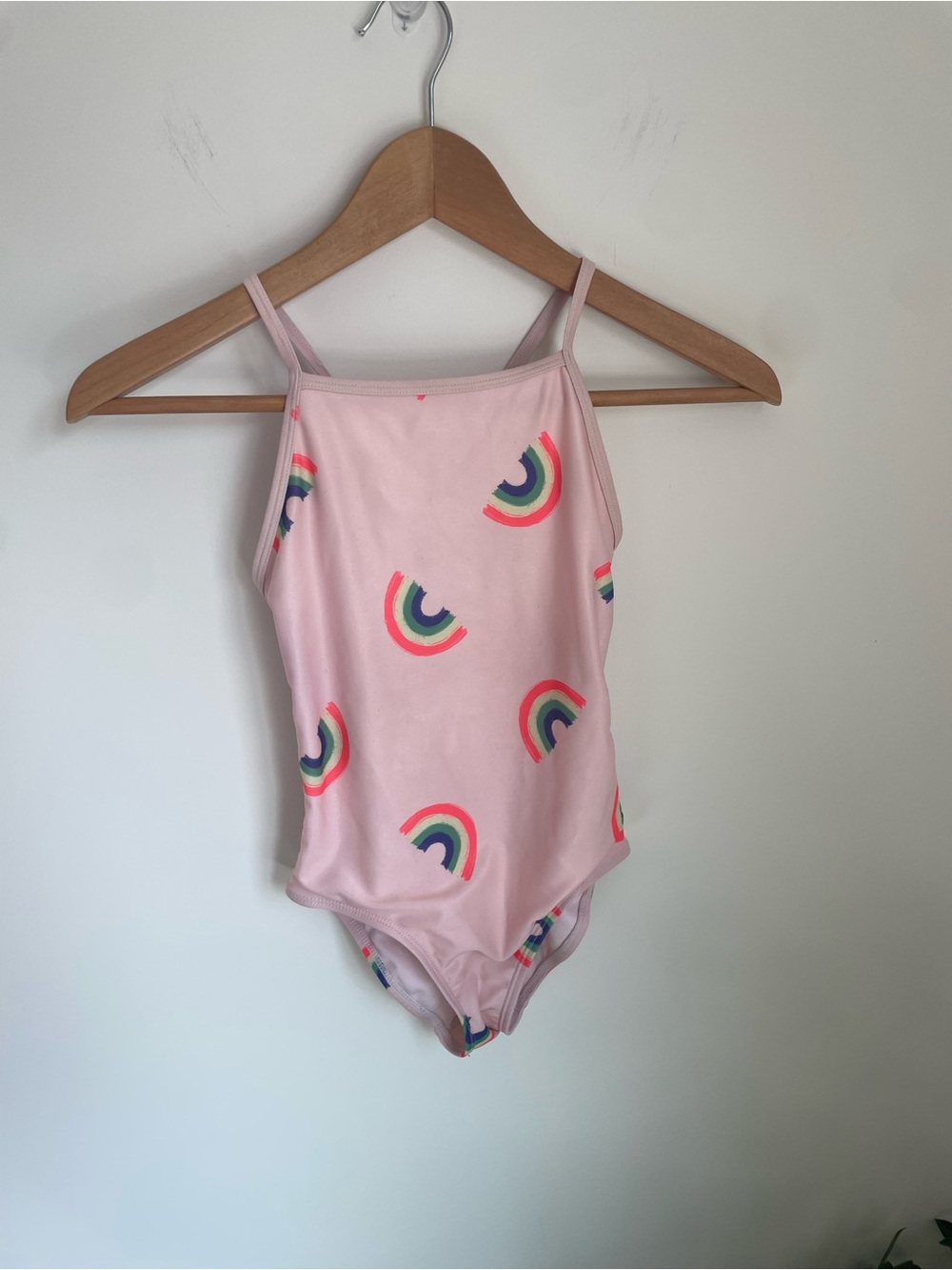 GAP Kids Light Pink Swimsuit with Rainbow Accent